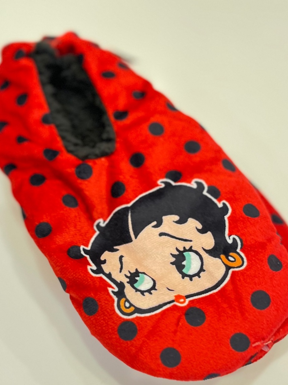 Fleisher Studios Betty Boop Slippers with Grip Soles Size 9-10 NWT